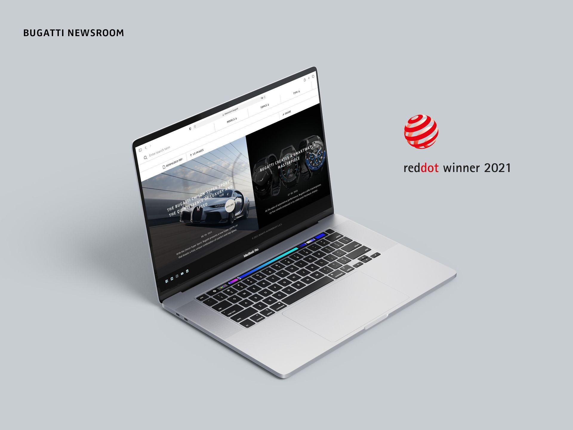 Bugatti Newsroom Wins Red Dot Award