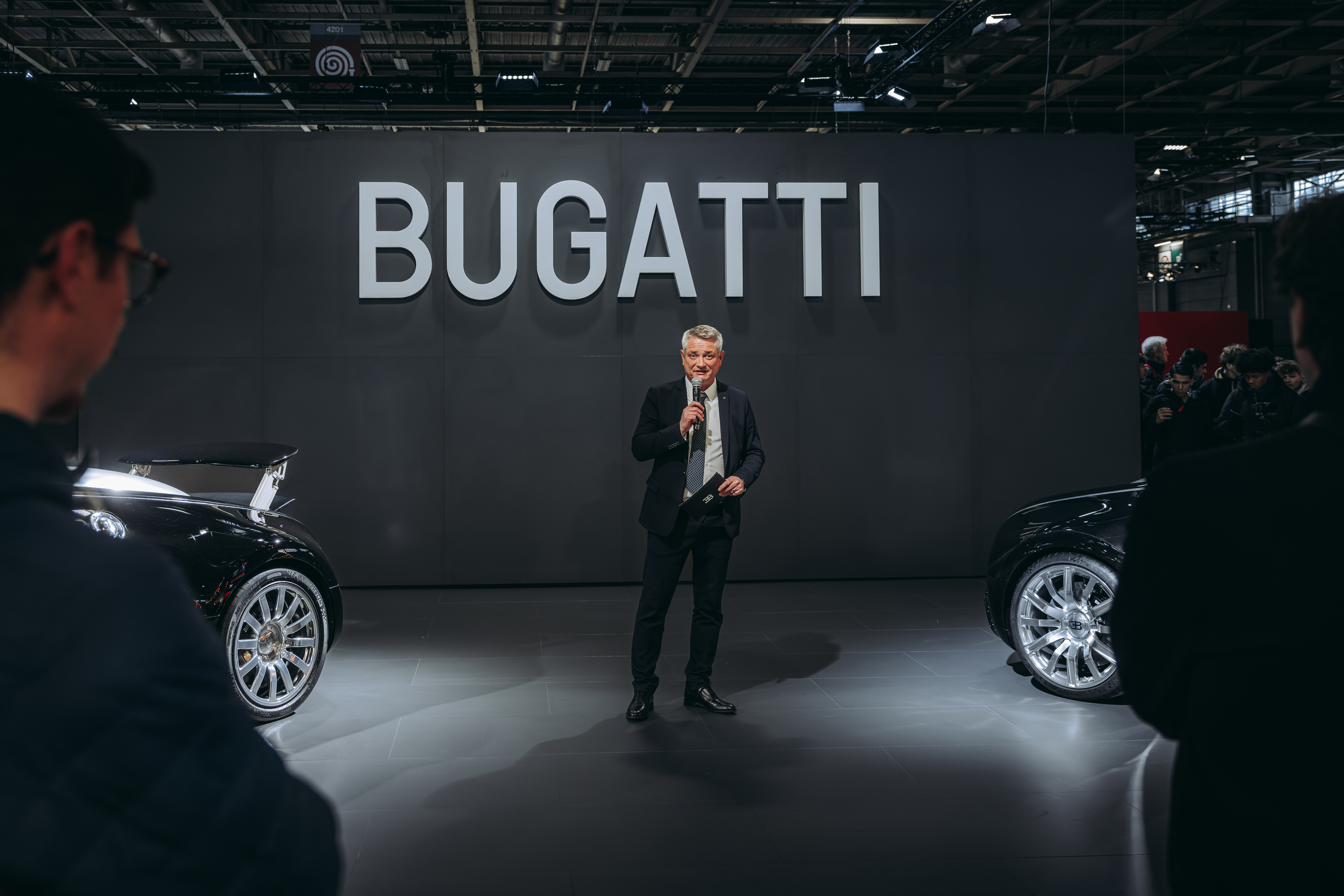 Bugatti unveiled the new F.K.P. Hommage at the Ultimate Supercar Garage as part of Rétromobile Paris 2026.