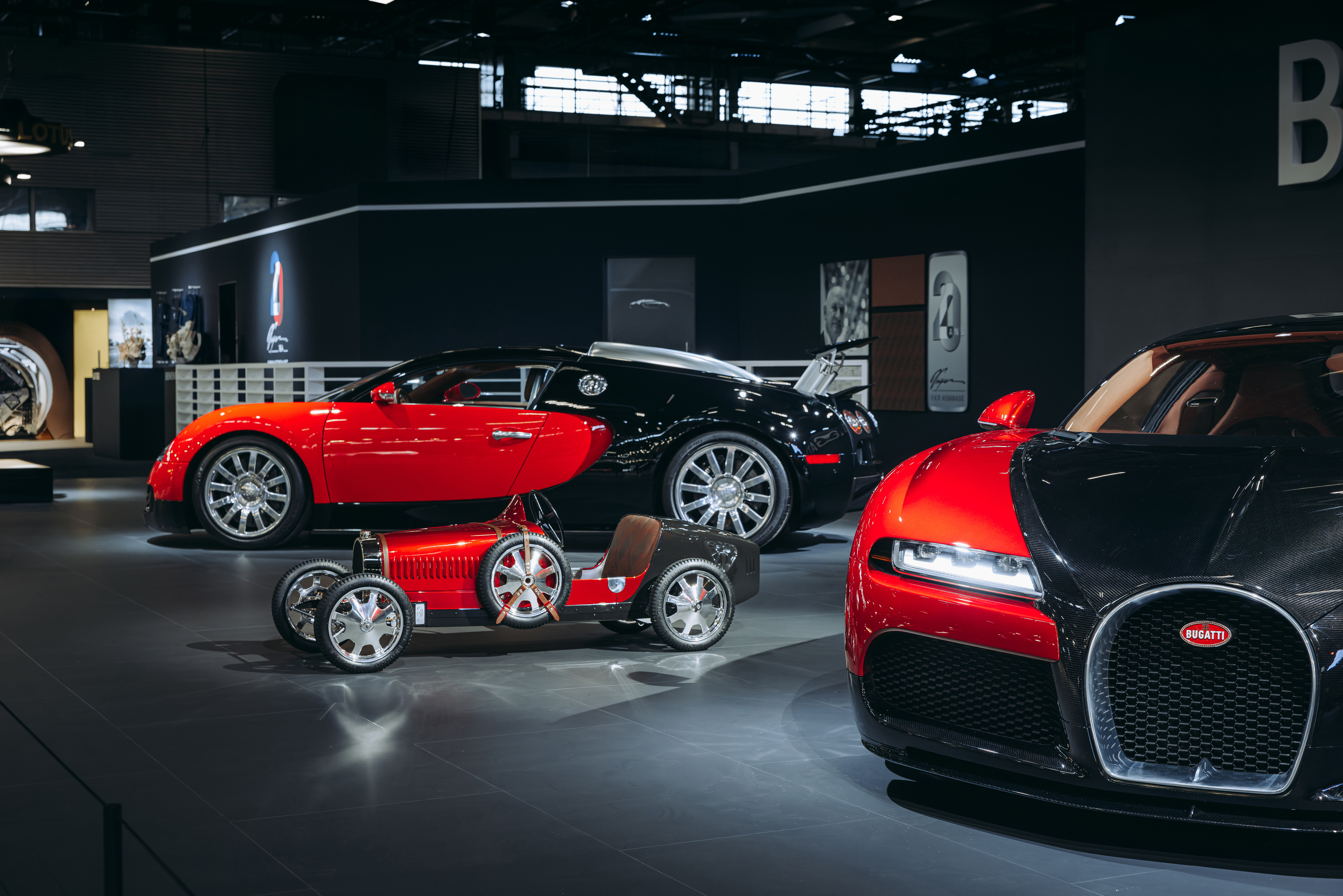 Former Bugatti Pilote Officiel Pierre-Henri Raphanel presented a bespoke Baby T52 honoring the Bugatti F.K.P. Hommage. 