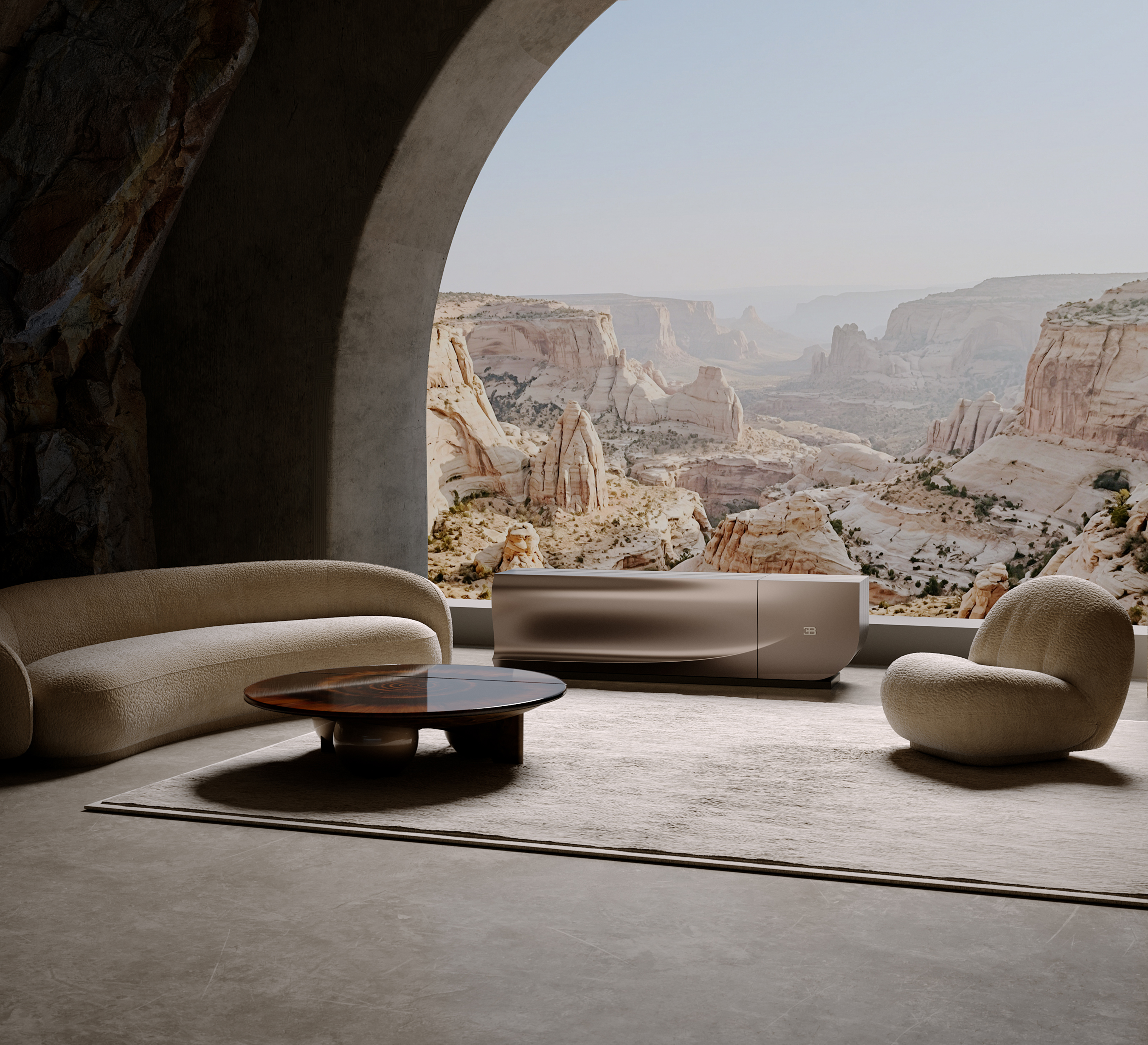 The C SEED BUGATTI N1 adapts effortlessly to sophisticated living environments.