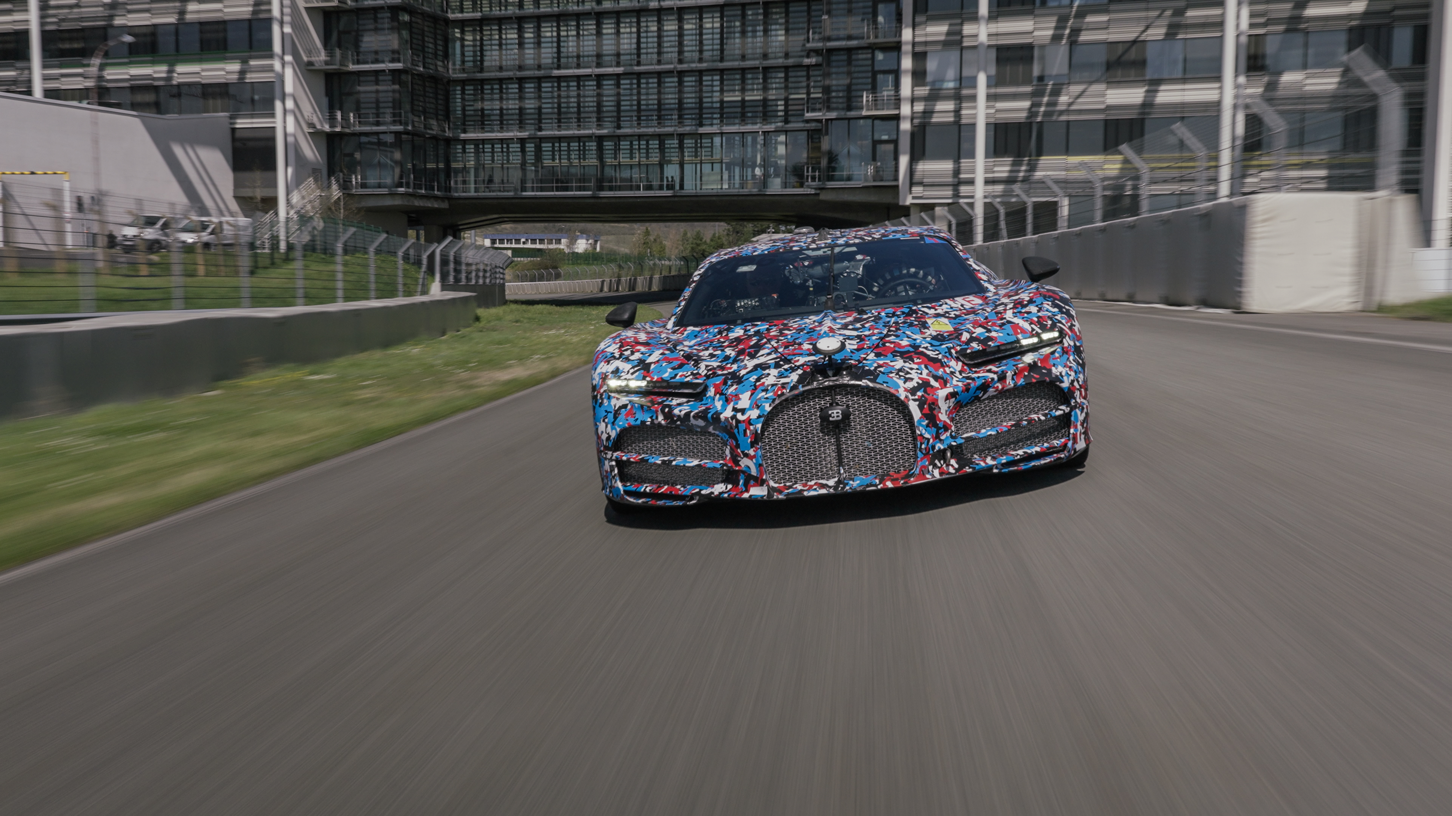 The facility's specialized tracks allowed Bugatti to evaluate each option across a wide range of scenarios, including high-speed cornering and handling assessments.