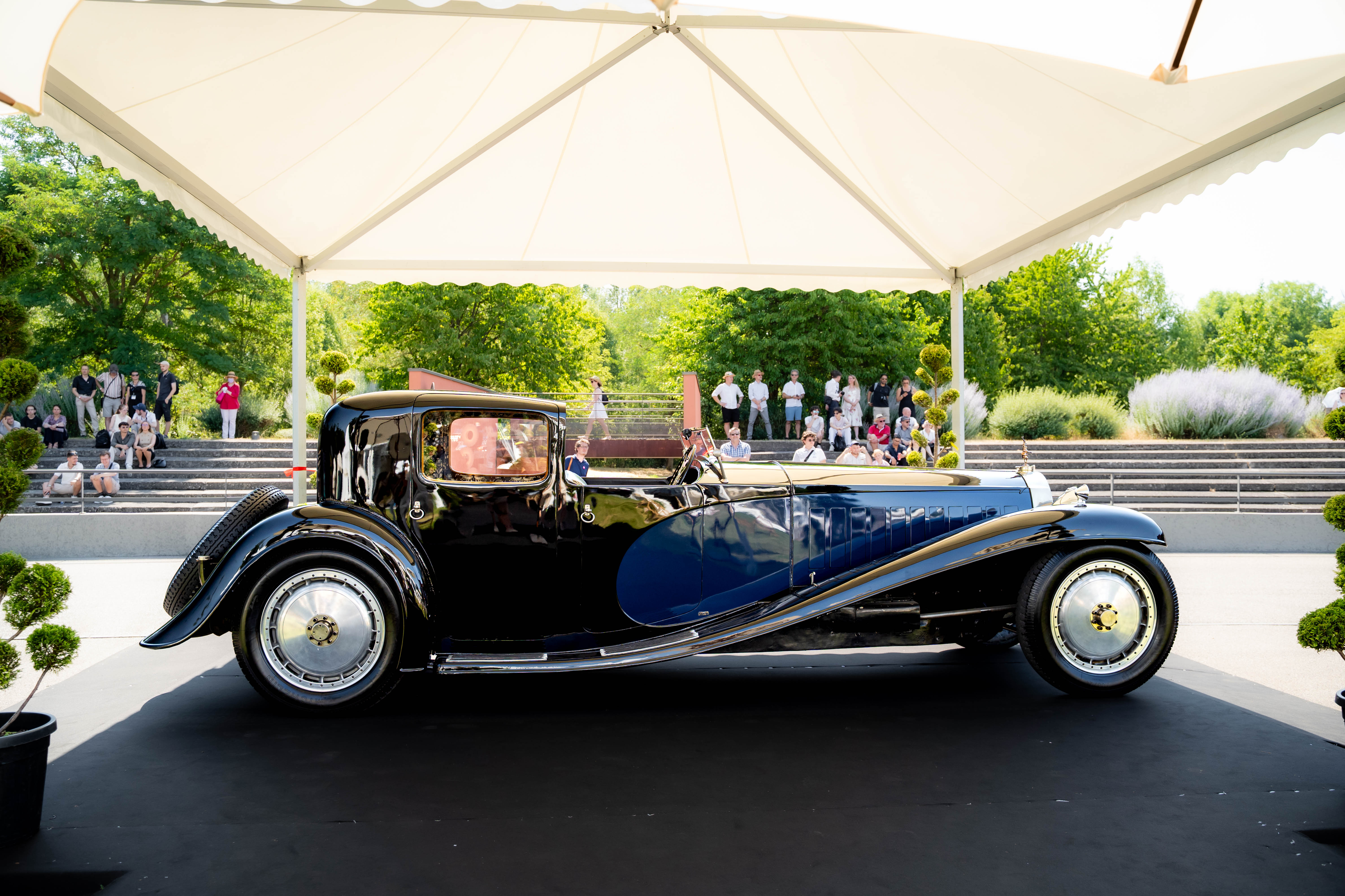The Bugatti Royale Coupé Napoléon, at the heart of the Royale's centenary celebrations. 