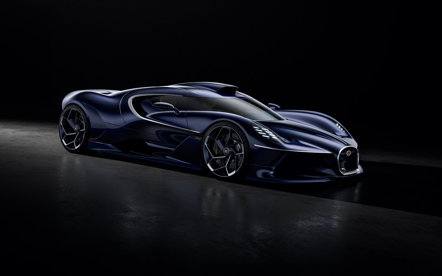 Bugatti Destrier, the third Programme Solitaire one-off, built on the Bolide's carbon monocoque