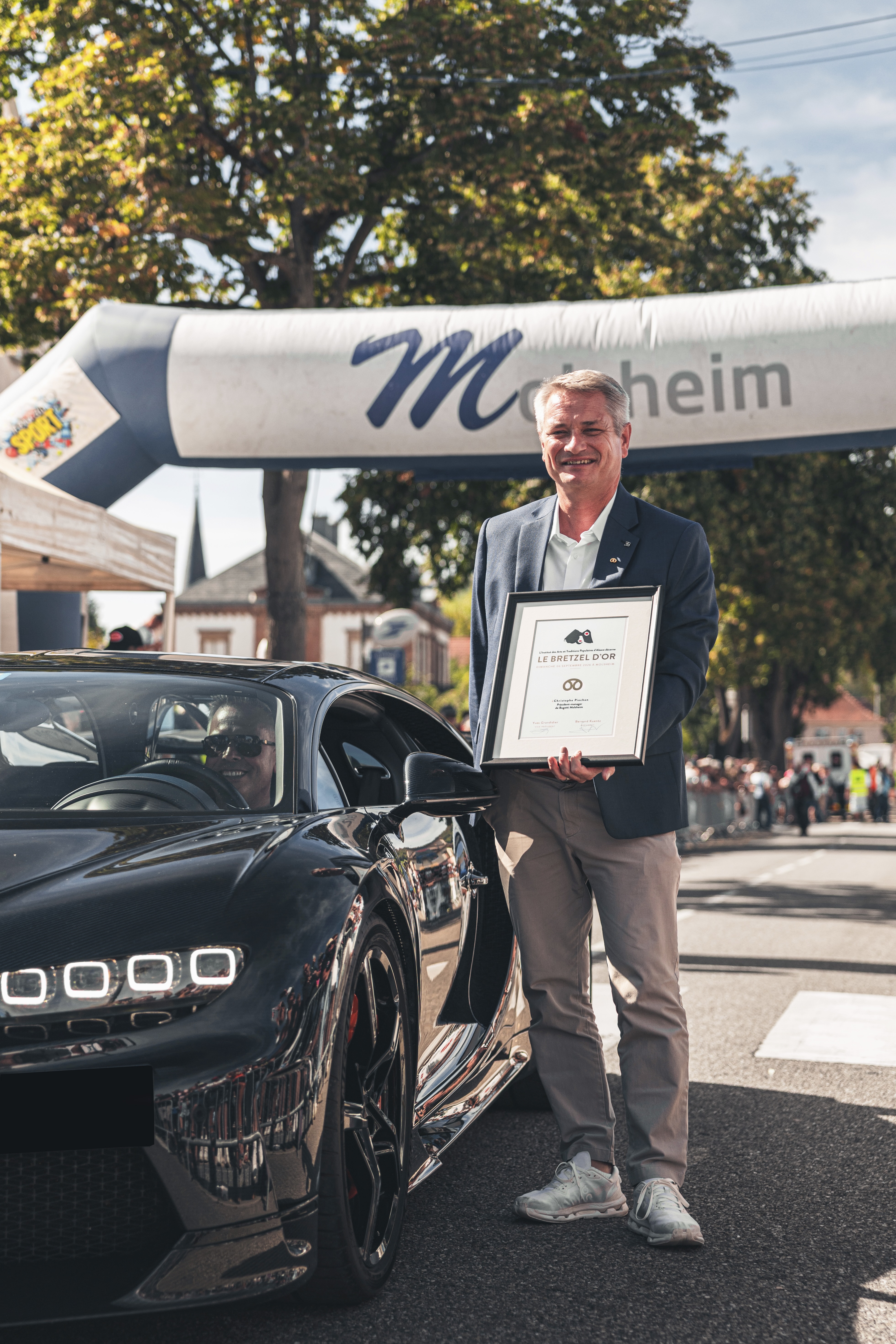 Christophe Piochon soutient le Festival Bugatti de Molsheim depuis 2005.