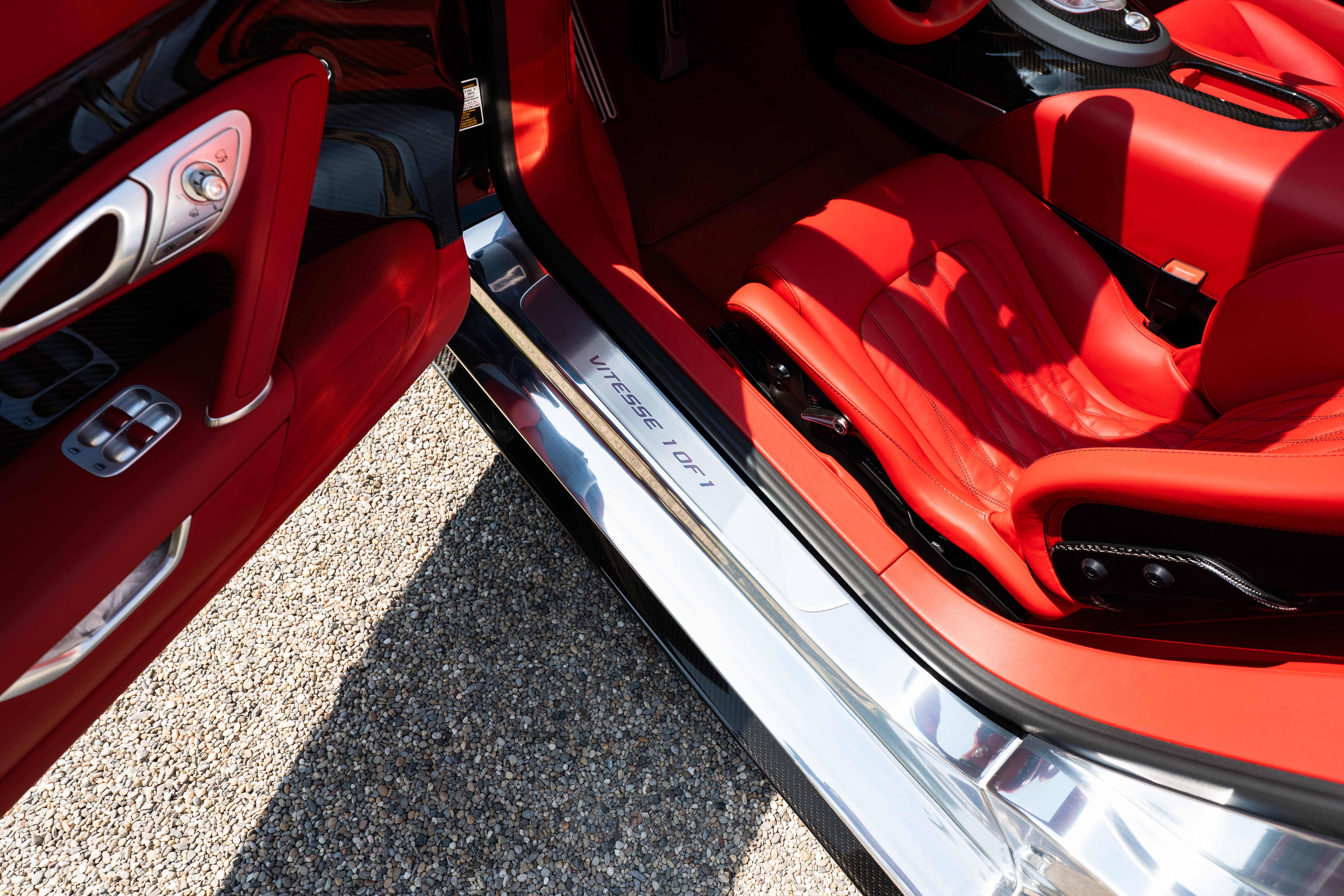 Inside the BUGATTI VEYRON Grand Sport Vitesse, exposed carbon fiber and handcrafted finishes turn engineering into a form of artistic expression.