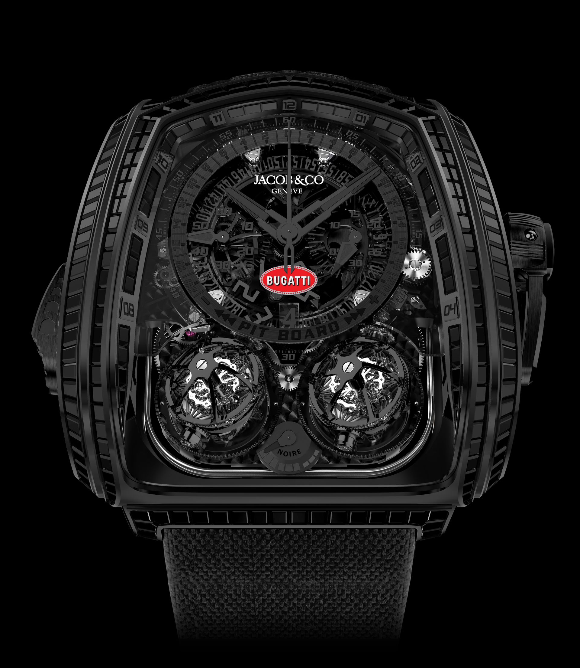 Bugatti und Jacob & Co. - Twin Turbo Furious Bugatti La Montre Noire