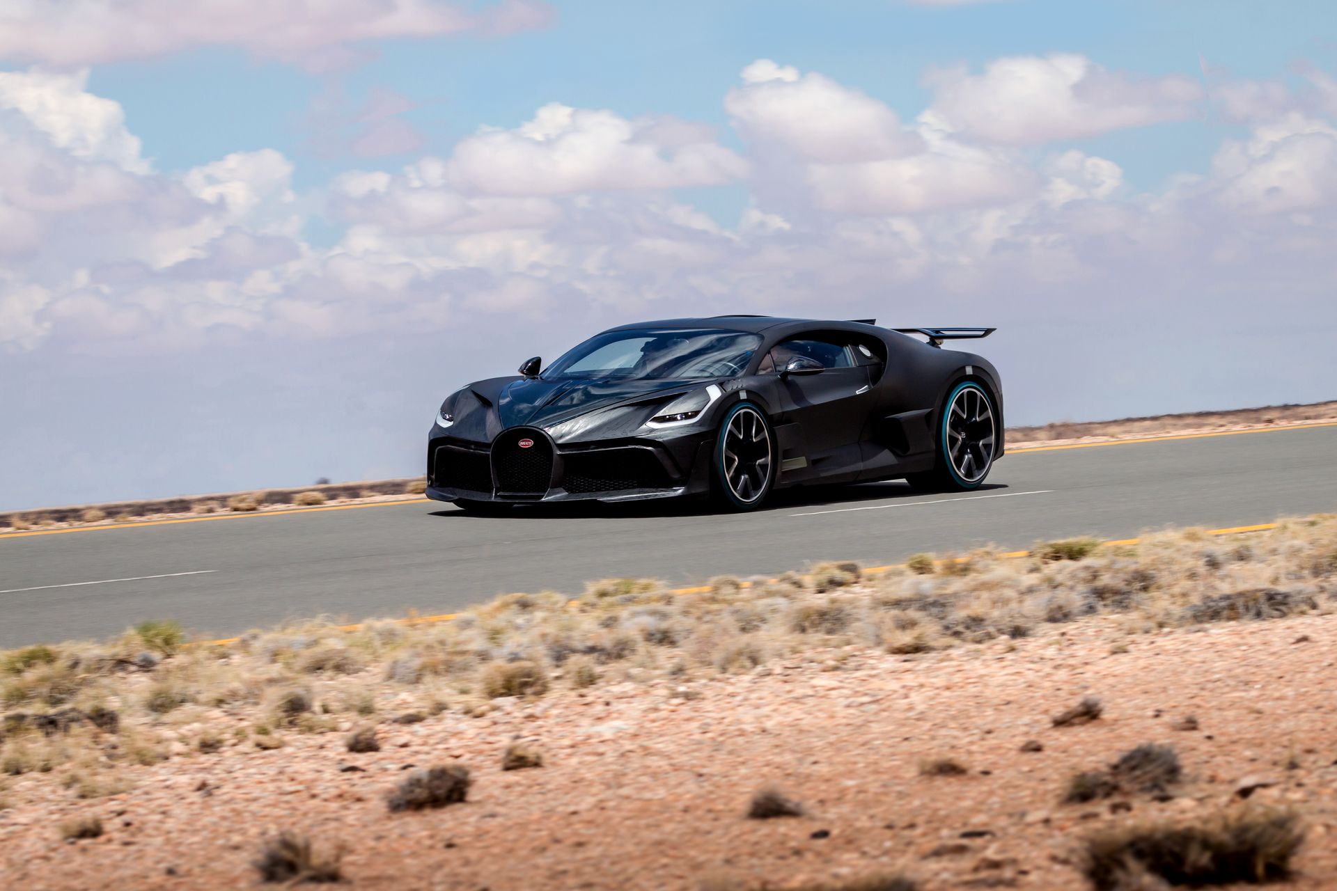 La Bugatti Divo dans les starting blocks